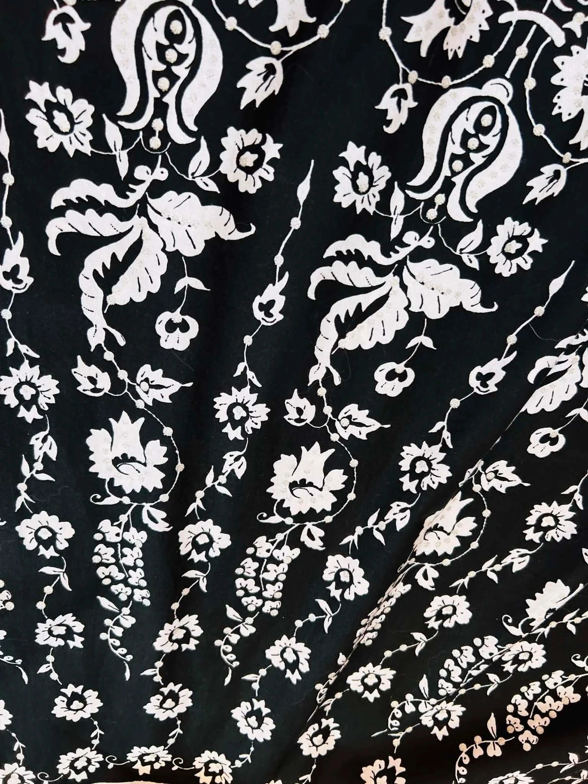 🖤🌿Vintage 2000s katoenen dansende rok barok bohemien folk chic Full circle rok 36/38🌿🖤 – photo 15